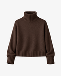 Chocolate brown turtleneck sweater