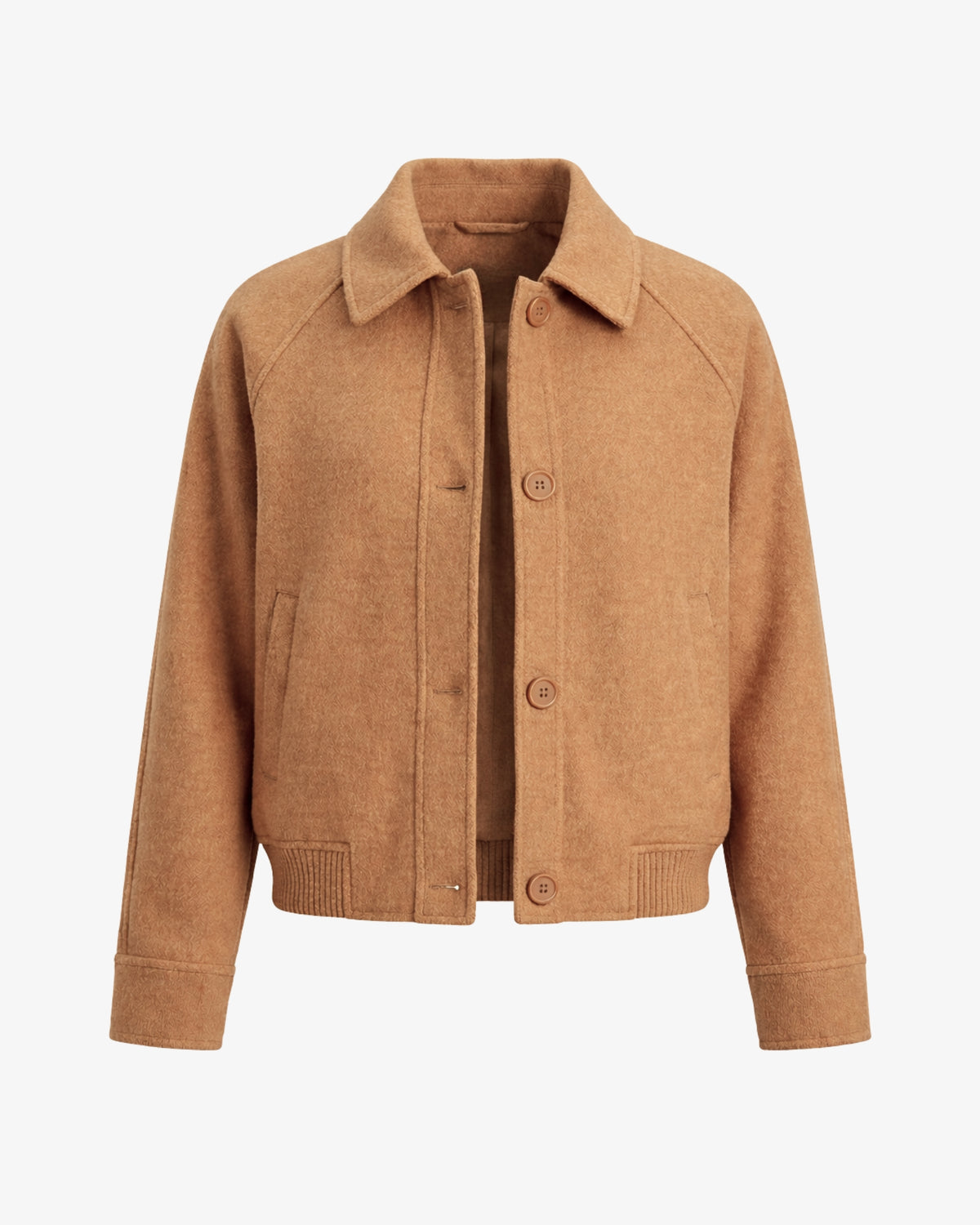 Camel jacket 100% merino wool