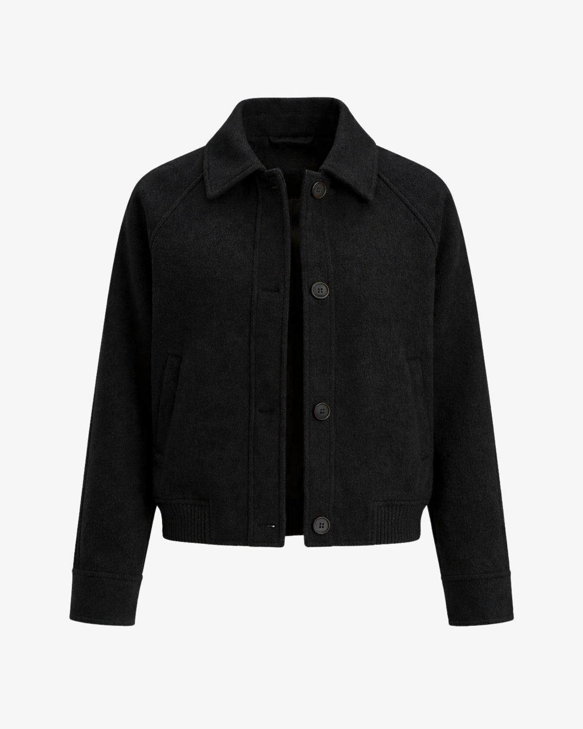 Black jacket 100% merino wool