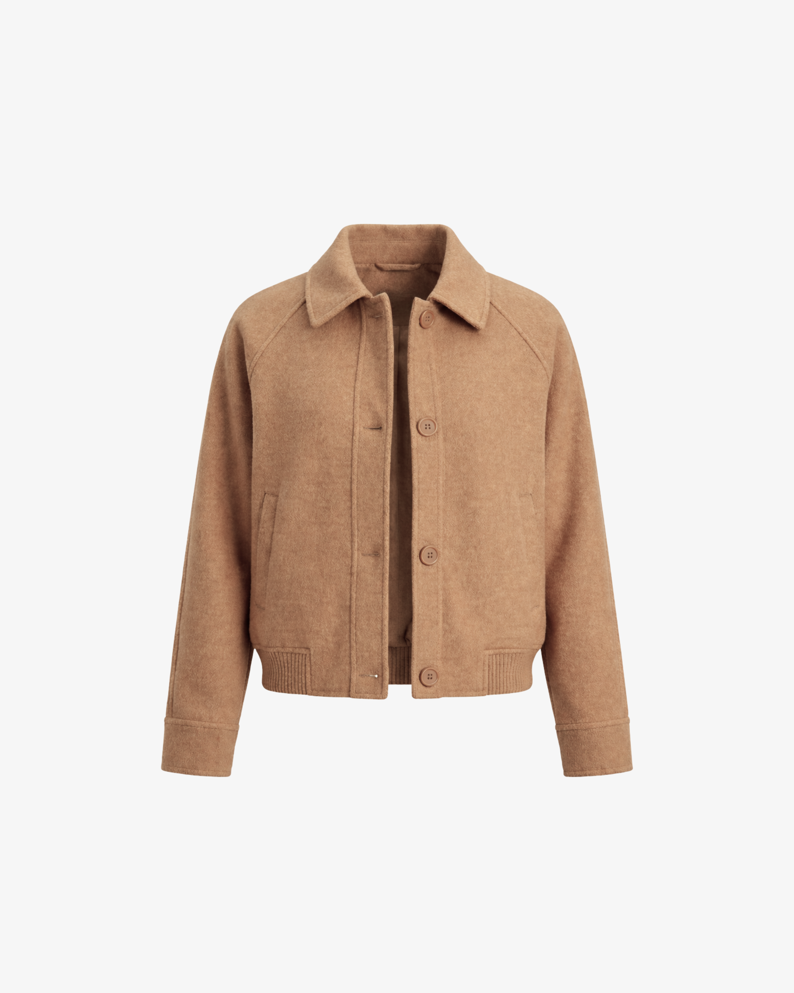 Camel jacket 100% merino wool