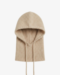 Beige balaclava cowl