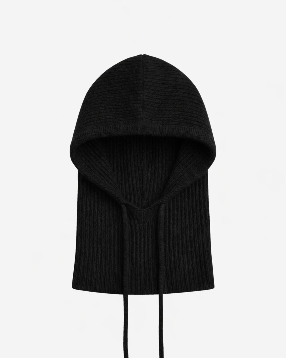 Czarny komin typu balaclava