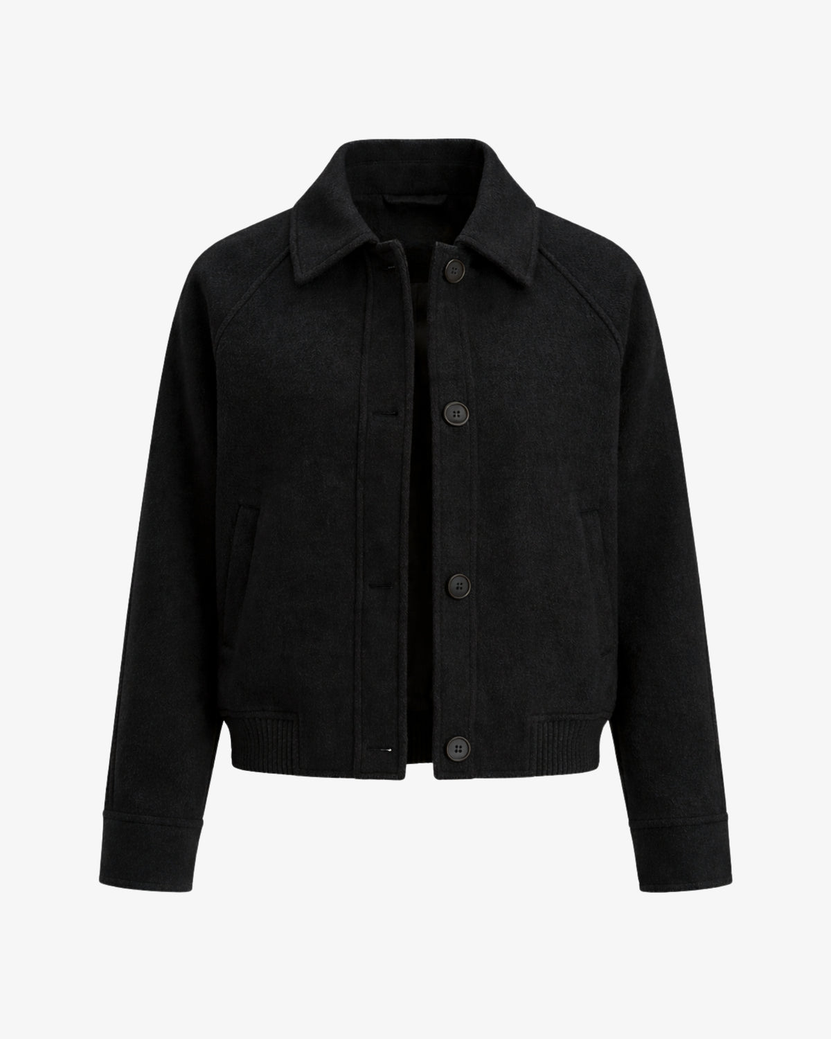 Chaqueta negra 100% lana merina